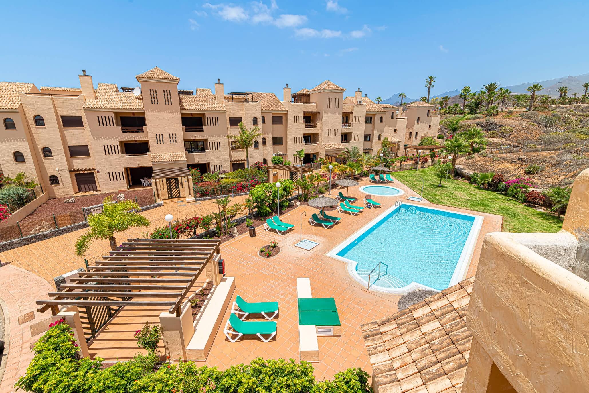 View of the development and pool from a property in HINRE’s Amarilla Golf archive
