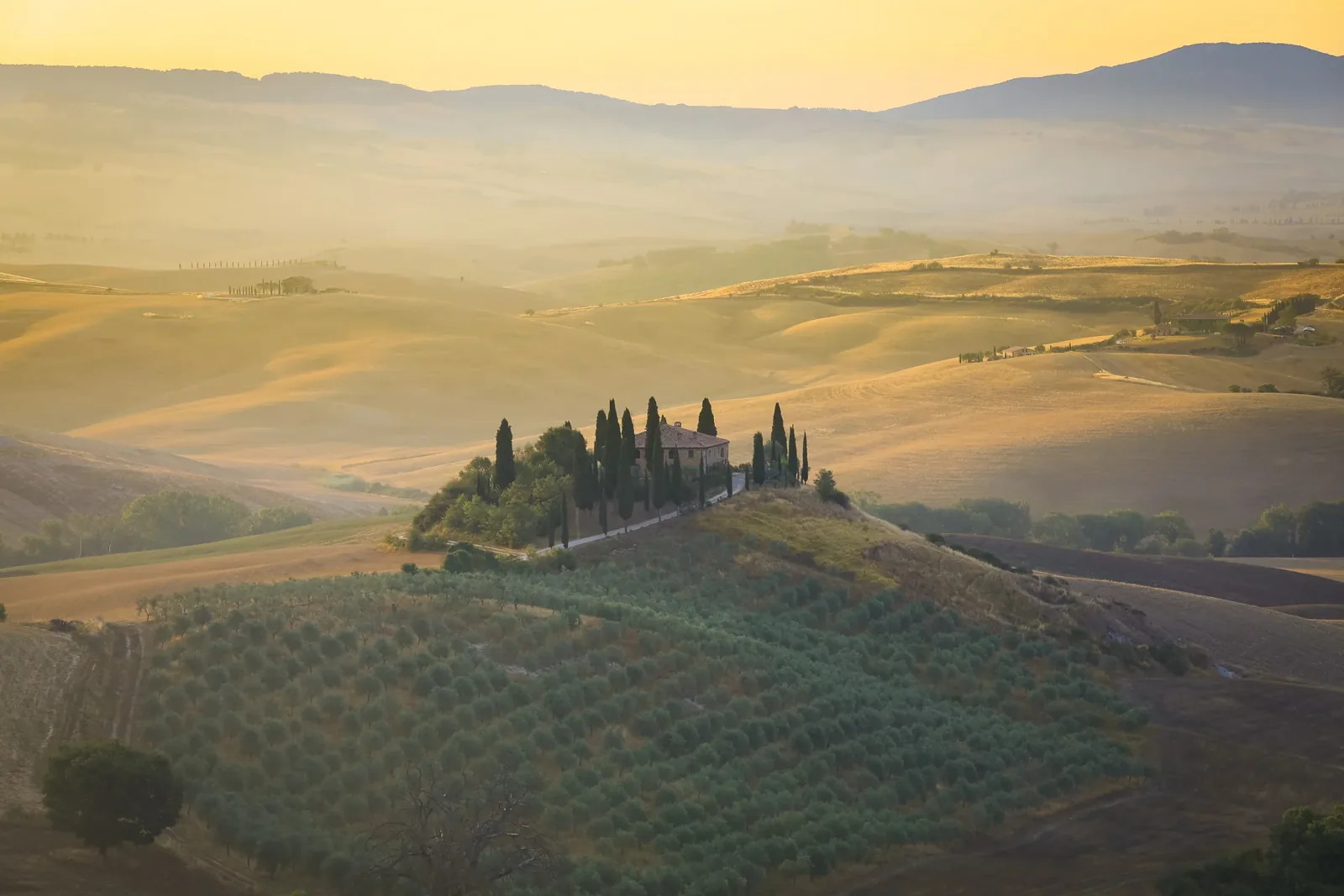 Paesaggio collinare della Toscana